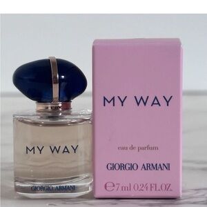 Giorgio Armani MY WAY Eau de Parfum .24oz 7ml SPLASH Mini New in Box